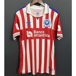 เสื้อกีฬาแขนสั้น ลายทีมชาติฟุตบอล Olympia Away Red Jersey S-XXL 23-24 ชุดเยือน สําหรับผู้ชาย AAA