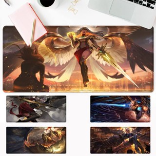 Lol Kayle แผ่นรองเมาส์เล่นเกม แบบยาง ขนาดใหญ่ สําหรับ Overwatch