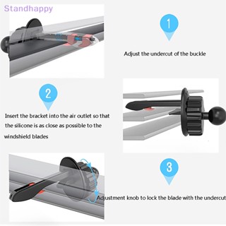 Standhappy ใหม่ ที่วางโทรศัพท์มือถือ GPS ติดช่องแอร์รถยนต์ คุณภาพสูง 1 ชิ้น