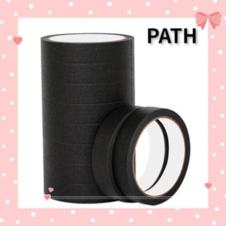 Path เทปกระดาษกาว สีดํา 1 นิ้ว x 55 หลา 10 แพ็ก DIY