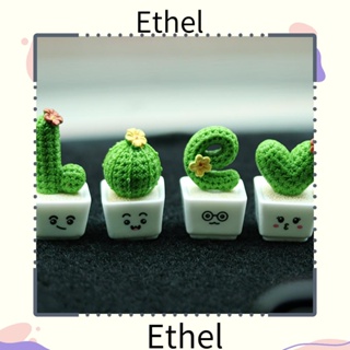 ETHEL1 1/4 ชิ้น กระบองเพชร ดอกไม้ ฟิกเกอร์ DIY เรซิน ประติมากรรม ขนาดเล็ก นางฟ้า สวน บ้านตุ๊กตา อุปกรณ์ ไมโครภูมิทัศน์ ฟิกเกอร์