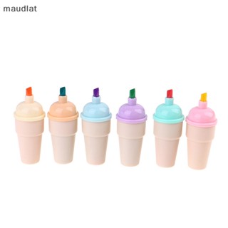 Maud ไอศกรีมคาวาอี้ สีแคนดี้ อุปกรณ์สํานักงาน โรงเรียน EN 6 ชิ้น ต่อแพ็ค