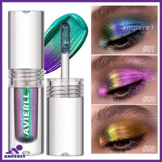 Avierll อายแชโดว์6สี Chameleon Liquid Eyeshadow Diamond Glitter อายแชโดว์แบบแท่งโลหะสีไล่ระดับสีแวววาว-AME1 -AME1