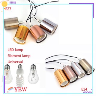 Yew E27 E14 ฐานไฟเซรามิค Led อะไหล่สําหรับโคมไฟ Diy