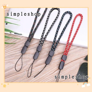 ❀SIMPLE❀ ID Card Wrist Strap Polyester Key Chain Mobile Phone Rope Colorful Anti-dropping Camera Adjustable Hand Lanyard