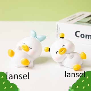 Lansel ตุ๊กตาเป็ดเรซิ่น ขนาดเล็ก สําหรับตกแต่งสวน ห้องนั่งเล่น