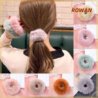 Rowans Scrunchies 2019 ยางมัดผมหางม้าเทียม ขนมิงค์เทียม แบบใหม่