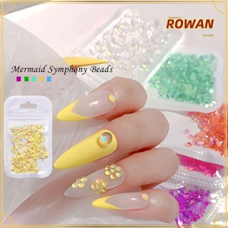 ROWANS พลอยเทียม โปร่งแสง คละสี สําหรับตกแต่งเล็บ DIY 300 ชิ้น/ถุง