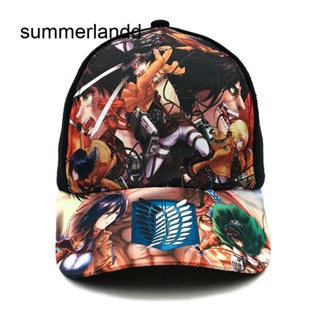 Sl หมวกเบสบอล ลายการ์ตูนอนิเมะ Attack On Titan Snapback ปีกของ Libery ลําลอง กลางแจ้ง