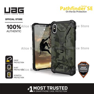 Uag Pathfinder SE Camo Series เคสโทรศัพท์ สําหรับ iPhone XS MAX / X / XS / XR พร้อมฝาครอบป้องกัน - สีเขียวทหาร