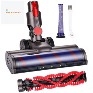 หัวเครื่องดูดฝุ่น แบบนิ่ม พร้อมไฟ LED แบบเปลี่ยน สําหรับ Dyson Vacuum Cleaner V7 V8 V10 V11