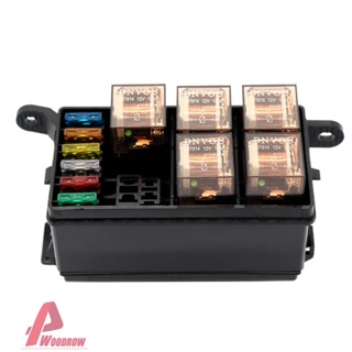 กล่องฟิวส์ รีเลย์ 6 ทาง 12V และ ATO ATC 6 ช่อง สําหรับรถยนต์ #T [Woodrow.th]