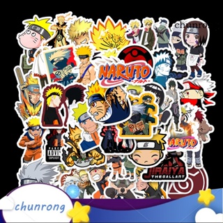 Chunrong สติกเกอร์ ลายการ์ตูนนารูโตะ Sasuke กันน้ํา สําหรับตกแต่งกระเป๋าเดินทาง แล็ปท็อป สเก็ตบอร์ด 50 ชิ้น