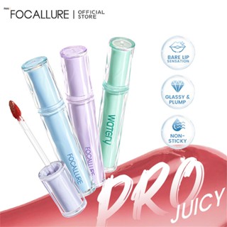 Focallure Jelly Water Light Lip Glaze ลิปกลอสให้ความชุ่มชื้น Non-Stick Cup Lip Glaze Moisturizing And Lasting nuuo