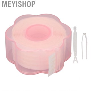 Meyishop Double Eyelid Tape  Skin Friendly Lace Breathable Water Adhesive with Tweezers for Makeup Use