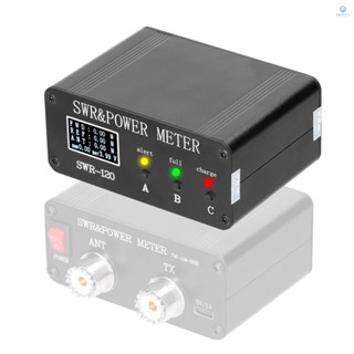 1.8mhz-50mhz 0.5W-120W คลื่นสั้น SWR และมิเตอร์วัดพลังงาน เมนูภาษาอังกฤษจีน สลับได้ อินเตอร์เฟซการชาร์จ Type-C TOLO-7.26