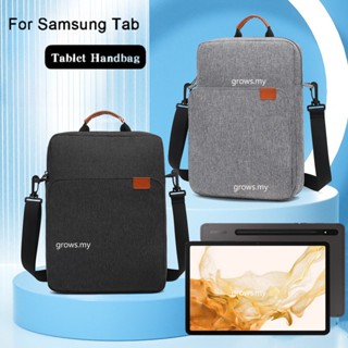 กระเป๋าสะพายไหล่ กระเป๋าถือ สําหรับ Sumsung Galaxy Tab S7 FE S8 S9 plus 12.4 2023 SM-X810 X816B Tab S7 S8 plus 12.4 S6 Lite 10.4 A7 A8 S8 S7 11 นิ้ว 2022