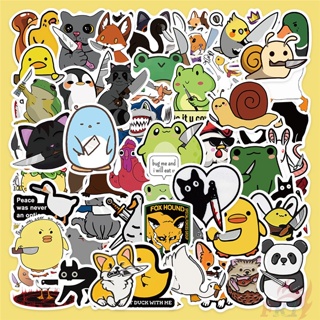 ❉ สติกเกอร์ KUSO Funny Animals Series 01 สําหรับตกแต่ง ❉ สติกเกอร์แฟชั่น กันน้ํา DIY 60 ชิ้น/เซต