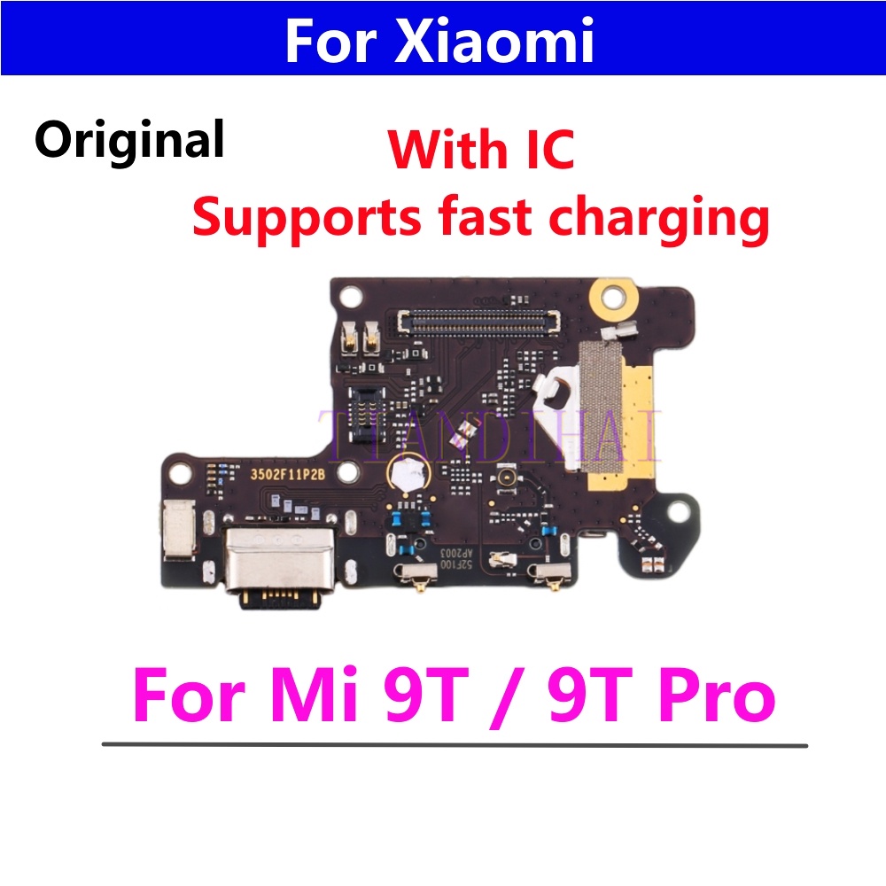 อะไหล่บอร์ดเชื่อมต่อพอร์ตชาร์จ USB พร้อมไมโครโฟน แบบเปลี่ยน สําหรับ Xiaomi Mi 9T Mi 9T Pro