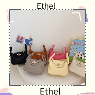 Ethel1 กระเป๋าถือ กระเป๋าสะพายไหล่ สะพายข้าง ใต้วงแขน หนัง Pu ความจุสูง สีพื้น สไตล์มินิมอล สําหรับผู้หญิง