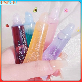 Gege Bear Lip Oil Moisturize Lip Balm ลิปกลอสซ่อมแซมบำรุงลดเลือนริ้วรอย Waterproof Multi-use Natural High Gloss Lipstick Long Lasting Transparent | เวลา1