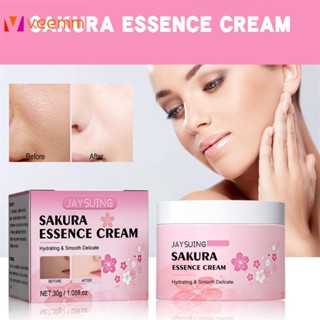 Jaysuing Cherry Blossom Essence Cream Moisturizing Brightening Skin Improving Dull Deep Hydrating Cream veemm