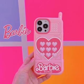 เคท ไอโฟน Barbie Phone Model เคส iPhone 14 Pro max เคสซิลิโคน iPhone11 เคสโทรศัพท์ แบบนุ่ม iPhone12 iPhone13 pro max Phone case