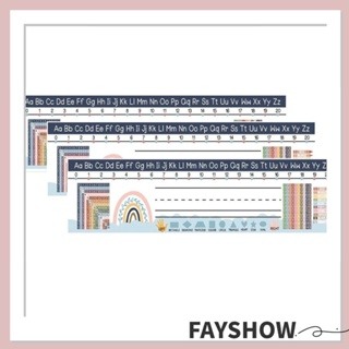 Fay ป้ายชื่อโต๊ะ ทรงสี่เหลี่ยมผืนผ้า มีกาวในตัว หลากสี 25 ชิ้น 25 ชิ้น