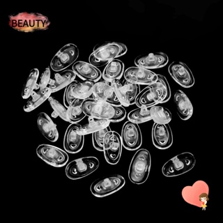 Beauty แผ่นซิลิโคนรองจมูก 13 มม. พร้อมสกรู กันลื่น สําหรับซ่อมแซมแว่นตา