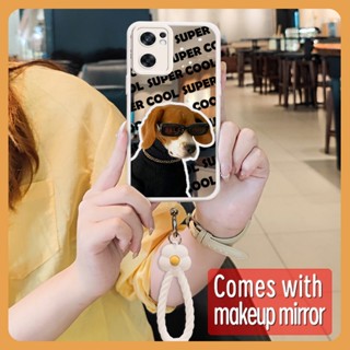 Raised lens texture Phone Case For OPPO Reno7SE 5G tulip Little Fresh literature Full edging trend lovely Mirror surface