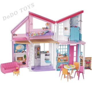 🎈รองรับ COD💖พร้อมส่งลดราคาแรง Barbie Malibu House Playset บ้านตุ๊กตาบาร์บี้ เฟอร์นิเจอร์บ้านตุ๊กตา มาริบู