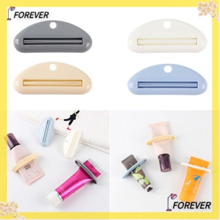 Forever เครื่องบีบยาสีฟัน แบบพลาสติก คุณภาพสูง สุ่มสี สําหรับห้องน้ํา 4 ชิ้น