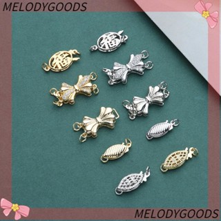 Melodg ตะขอเชื่อมต่อ สีทอง สําหรับทําเครื่องประดับ สร้อยคอ DIY