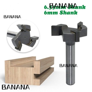 Banana1 ดอกเราเตอร์ ดอกกัดมิลลิ่ง คาร์ไบด์ 3 ขอบ 6 มม. ก้าน 1/4 ทนทาน สําหรับงานไม้