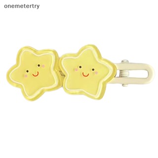 Onem กิ๊บติดผม รูปดาวห้าแฉก หน้ายิ้ม สําหรับผู้หญิง 1 ชิ้น