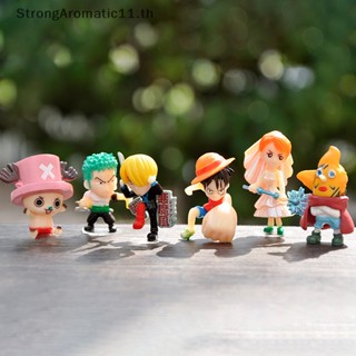 Strongaromatic ตุ๊กตาฟิกเกอร์ One Piece Luffy Joba ขนาดเล็ก 6 ชิ้น ต่อชุด