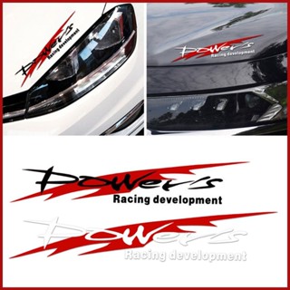 สติกเกอร์สะท้อนแสง ลาย Powers Racing Development สําหรับตกแต่งรถยนต์