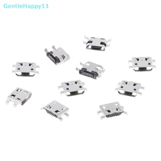 Gentlehappy ซ็อกเก็ตแจ็คเชื่อมต่อที่ชาร์จ type B micro usb 5 pin ตัวเมีย 10 ชิ้น