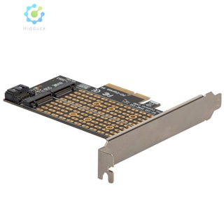 อะแดปเตอร์ PCIe NVMe SATA M.2 SSD เป็น PCI-Express 3.0 X4 สําหรับ B Key M Key NTFF SSD ✨ [Hidduck.th]