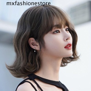 Mxfashione วิกผมสังเคราะห์ แบบหยักศก คุณภาพสูง สําหรับผู้หญิง หวานแหวว เครื่องประดับผมสังเคราะห์ คอสเพลย์ วิกผมปลอม ไหล่ยาว ผม