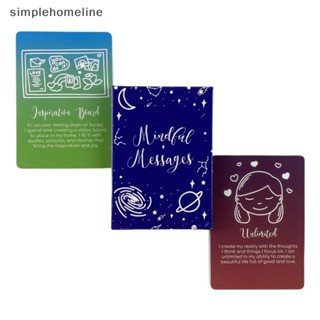 [simplehomeline] ใหม่ พร้อมส่ง ไพ่ทาโรต์ ลาย Mindful Messages Oracle สําหรับผู้เริ่มต้นเล่นเกมกระดาน