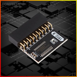 ❤ Domybest อะไหล่เมนบอร์ดการ์ด TPM 2.0 เข้ารหัส 4 GB TPM 20-1 Pin แบบเปลี่ยน สําหรับแพลตฟอร์ม Gigabyte 2 1 ชิ้น