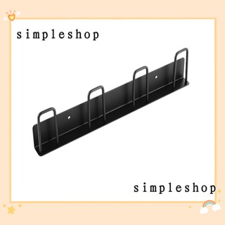 Simple ตะขอแขวนแก้วน้ํา โลหะ พร้อมที่วางแก้ว 4 ใบ แบบติดผนัง คุณภาพสูง ทนทาน ไม่ต้องเจาะ ระบายน้ํา สีดํา สําหรับห้องครัว ห้องนั่งเล่น สํานักงาน