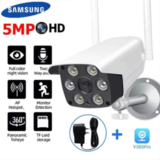 Samsung กล้องวงจรปิด 360 Wifi V380 กล้องวงจรปิดไร้สาย IP Securety CCTV Camera กล้องวงจรปิดดูผ่านมือถือ 1080P HD Outdoor