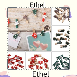 Ethel1 คลิปหนีบกระดาษ รูปกวาง หิมะ เกล็ดหิมะ ขนาดเล็ก 10 ชิ้น