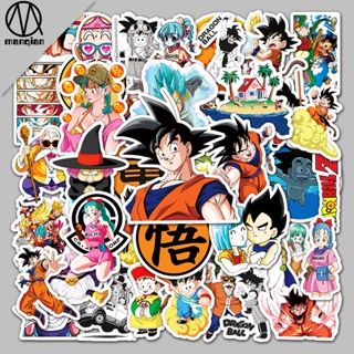 สติกเกอร์ ลายการ์ตูน Dragon Ball Goku กันน้ํา สําหรับติดตกแต่งกระเป๋าเดินทาง แล็ปท็อป สเก็ตบอร์ด จํานวน 50 แผ่น