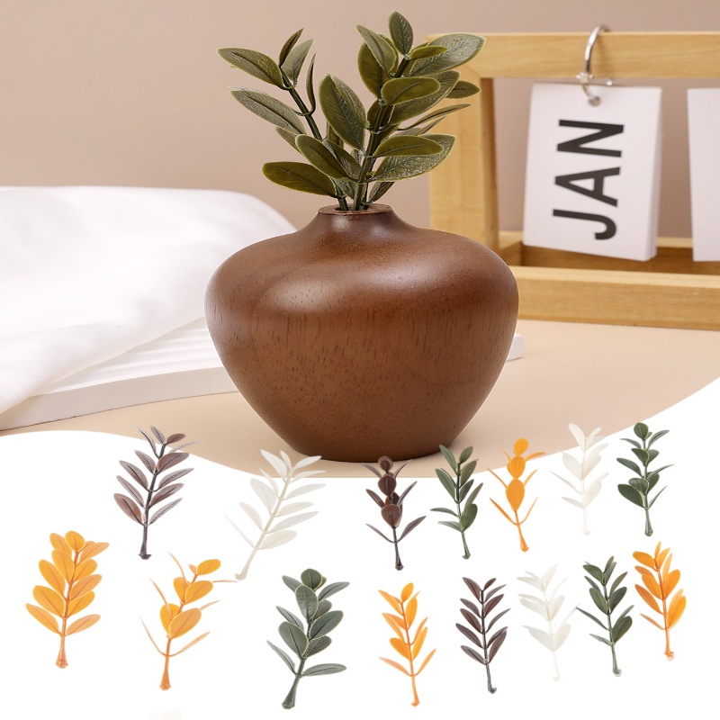 ใบบัวยูคาลิปตัสประดิษฐ์ / ดอกไม้ปลอม ใบไม้ปลอม DIY / ใบยูคาลิปตัสจําลอง / งานแต่งงาน / ต้นไม้ Ugali 