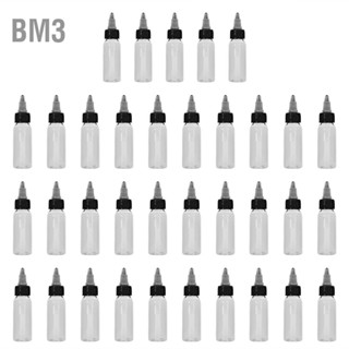 BM3 [ลดล้างสต๊อก]Tattoo Ink Bottle ขวดพลาสติกเปล่าสีใสสําหรับใส่หมึกสัก 30 มล.