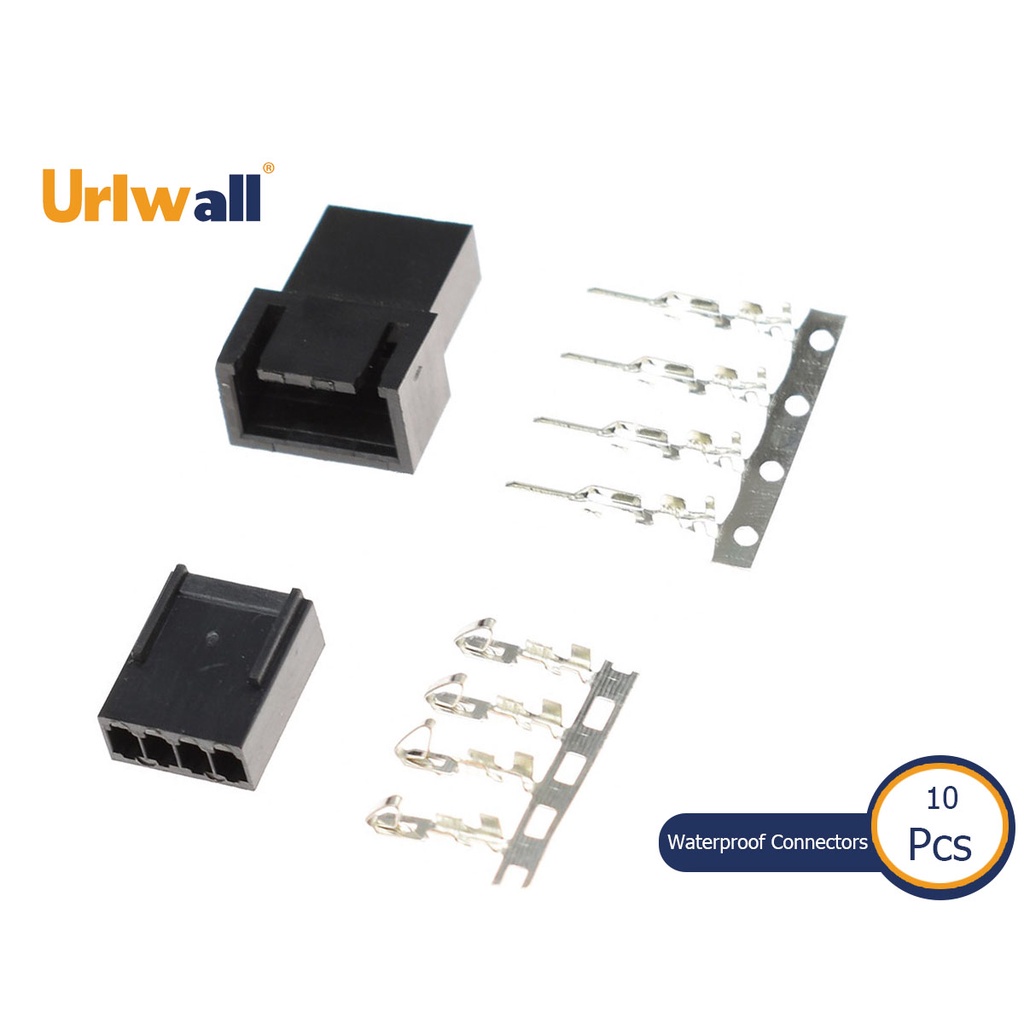 Urlwall 10 ชุด 2510 2540 2.54 มม.KF2510 KF2540 ชายหญิงตัวเชื่อมต่อยานยนต์อุปกรณ์เสริมพิเศษพร้อมเทอร์มินัล 2.54 มม.Pitchสีดําสีขาวสี