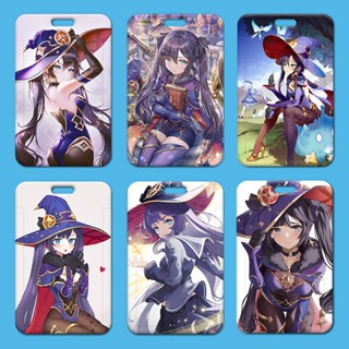 [ซื้อ 2 แถม 1] Yuanshen Mona กระเป๋าใส่บัตรอาหาร แบบแข็ง สําหรับนักเรียน